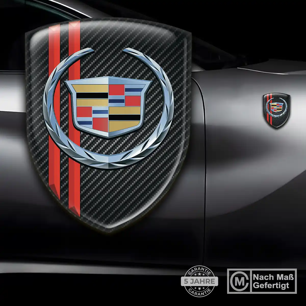 Cadillac Aufkleber Wappen Emblem Premiumqualität
