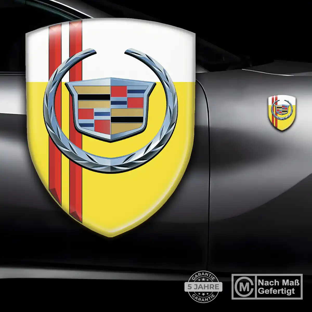 Cadillac Aufkleber Wappen Emblem Stilvolles Design
