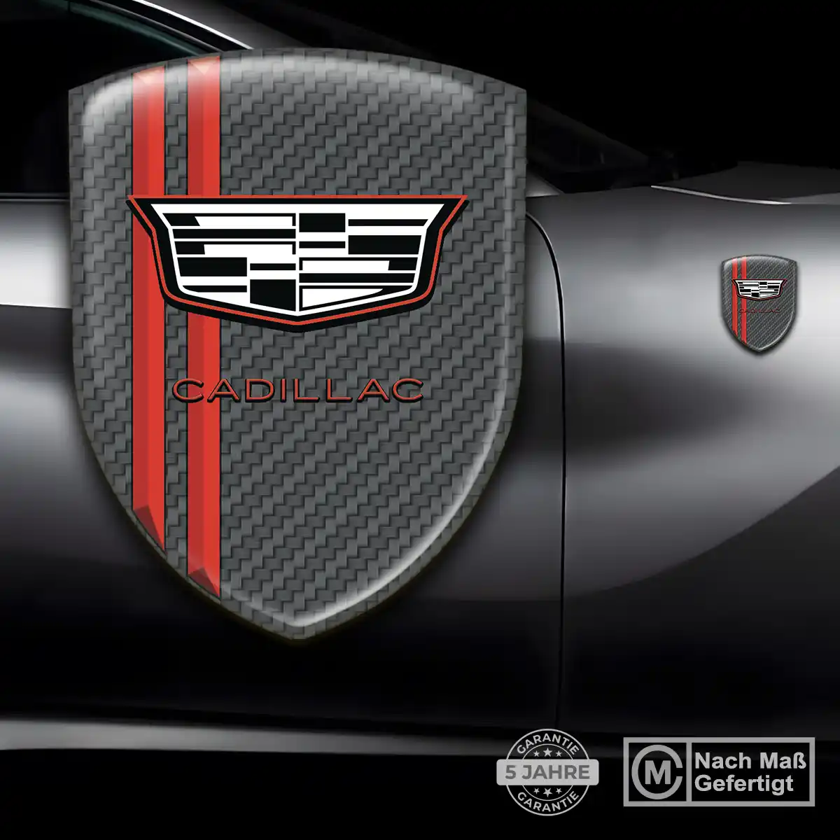 Cadillac Aufkleber Wappen Stilvolles Design