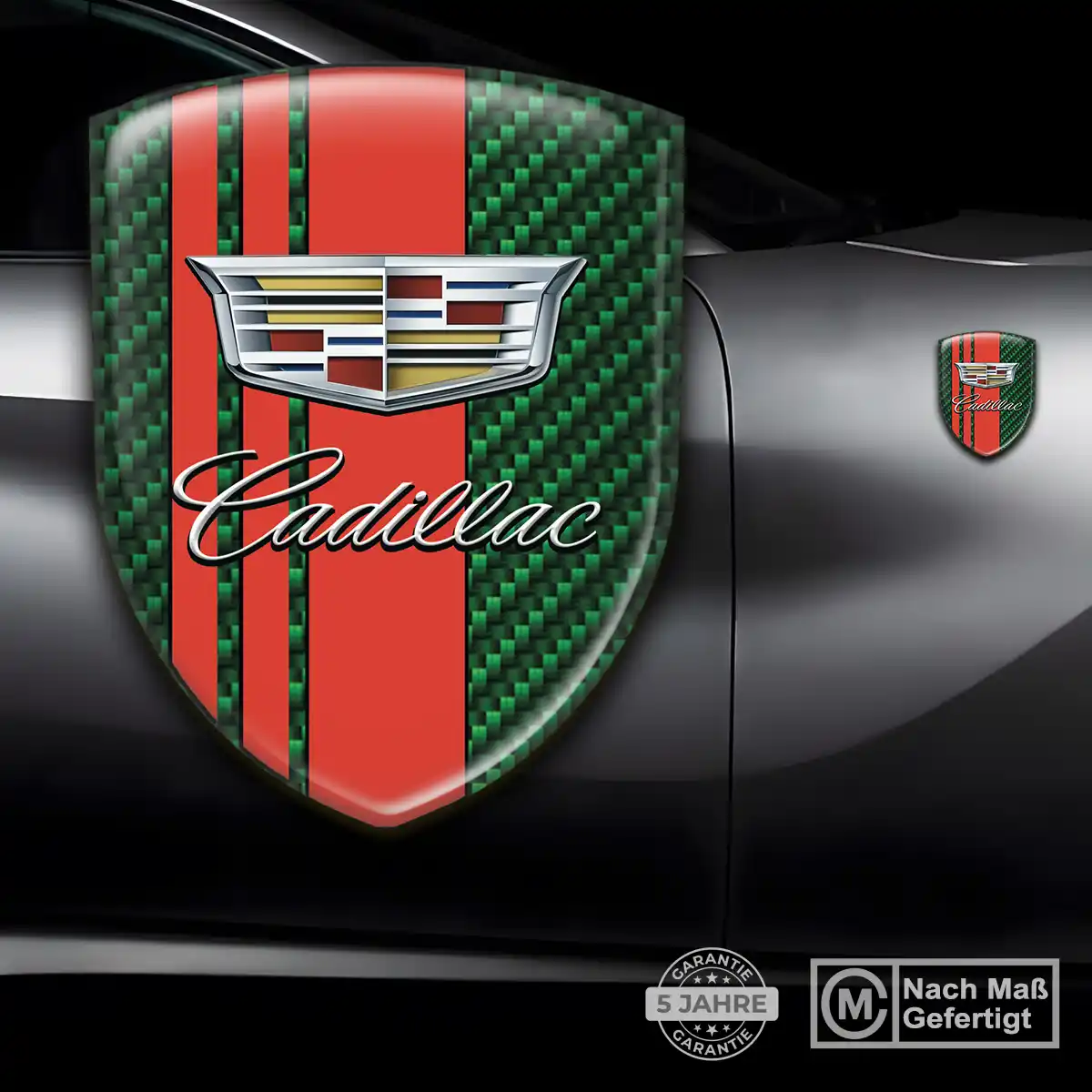 Cadillac Aufkleber Wappen Tuningfahrzeug