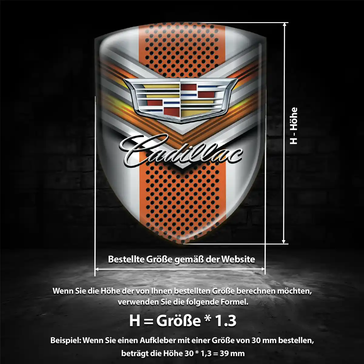 Cadillac Aufkleber Wappen Verlässliche Qualität