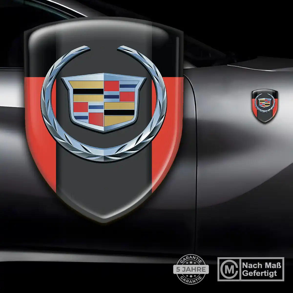 Cadillac Emblem Aufkleber Anspruchsvolles Design