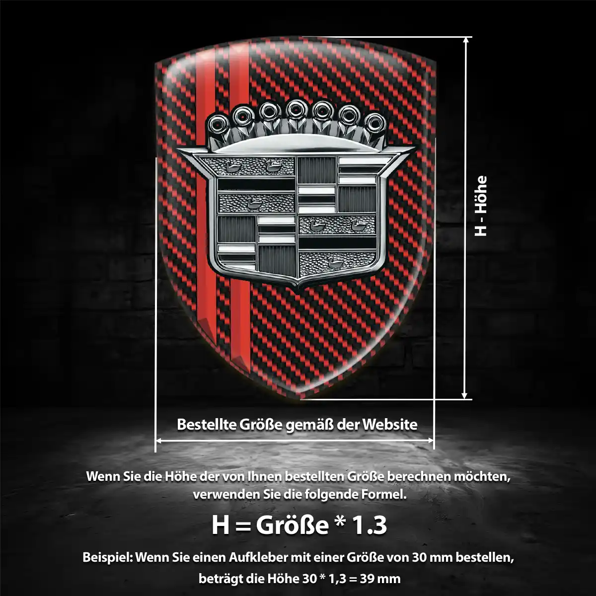 Cadillac Emblem Aufkleber Auto Anspruchsvolles Design