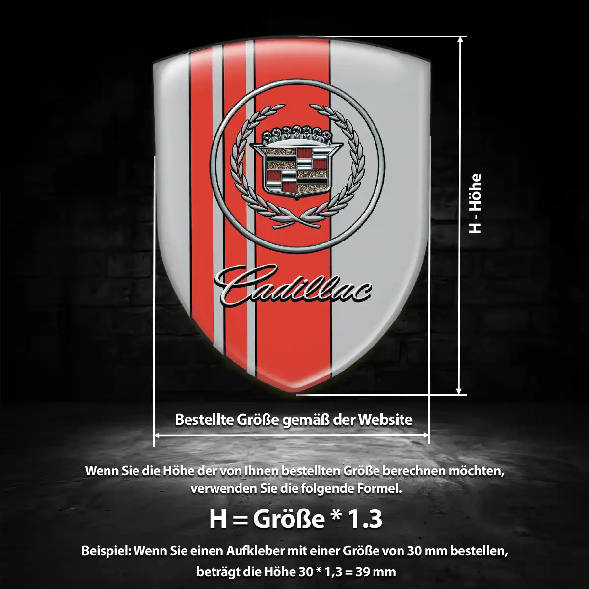 Cadillac Emblem Aufkleber Auto Überzeugende Qualität