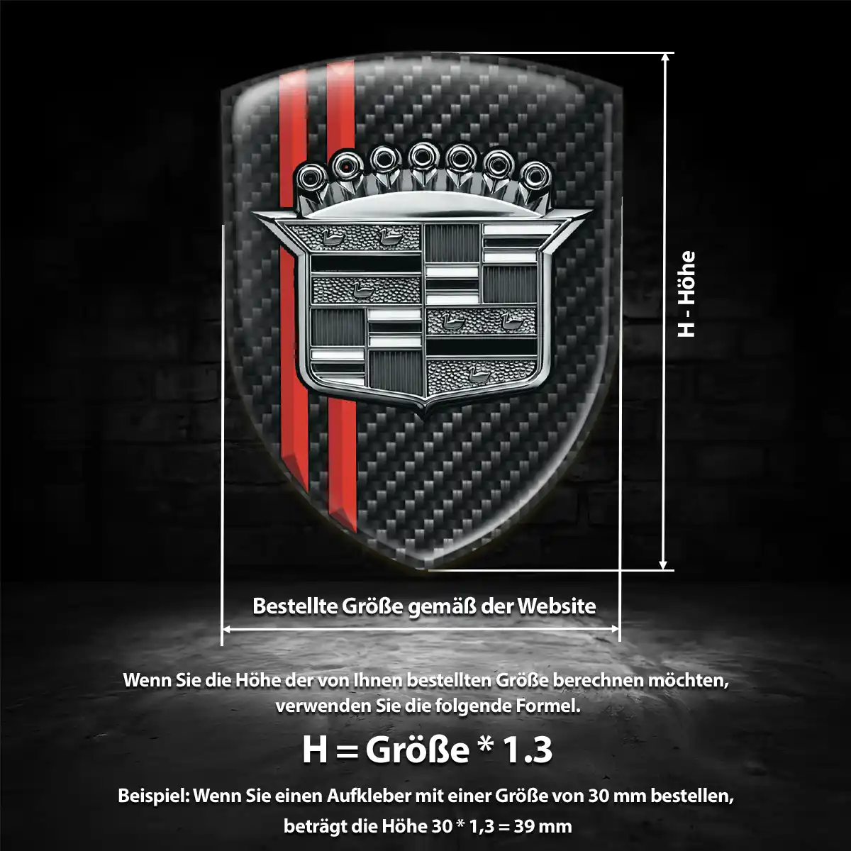 Cadillac Emblem Aufkleber Auto Edles Design
