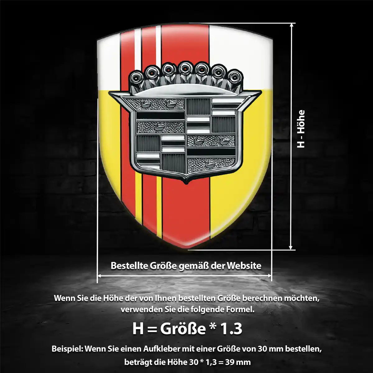 Cadillac Emblem Aufkleber Auto Elegantes Design