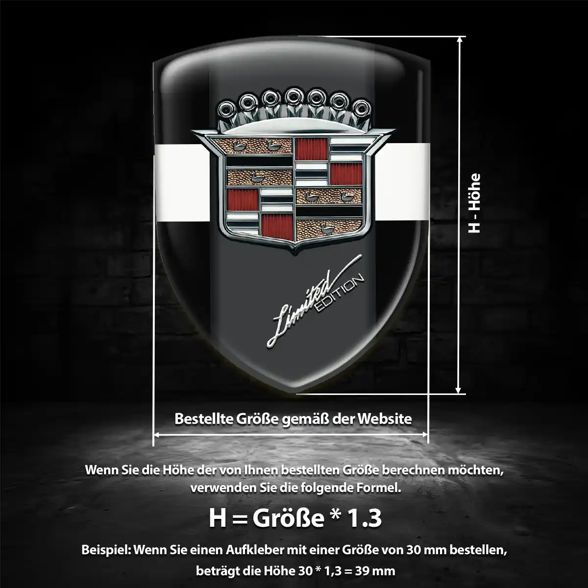 Cadillac Emblem Aufkleber Auto Hohe Qualität