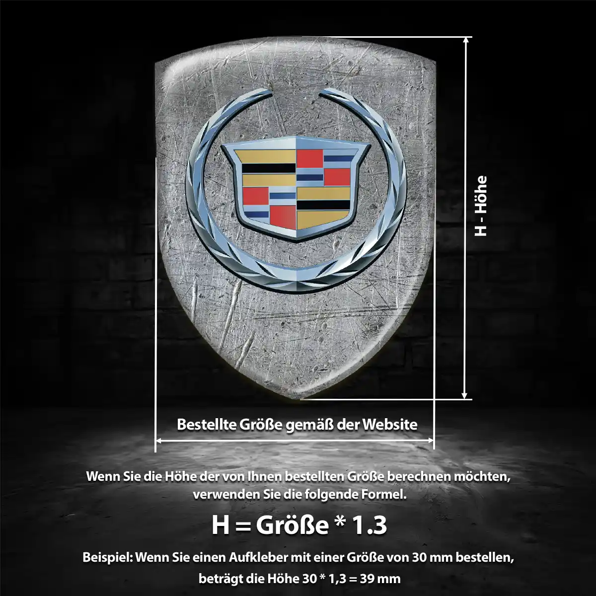 Cadillac Emblem Aufkleber Auto Luxus-Edition
