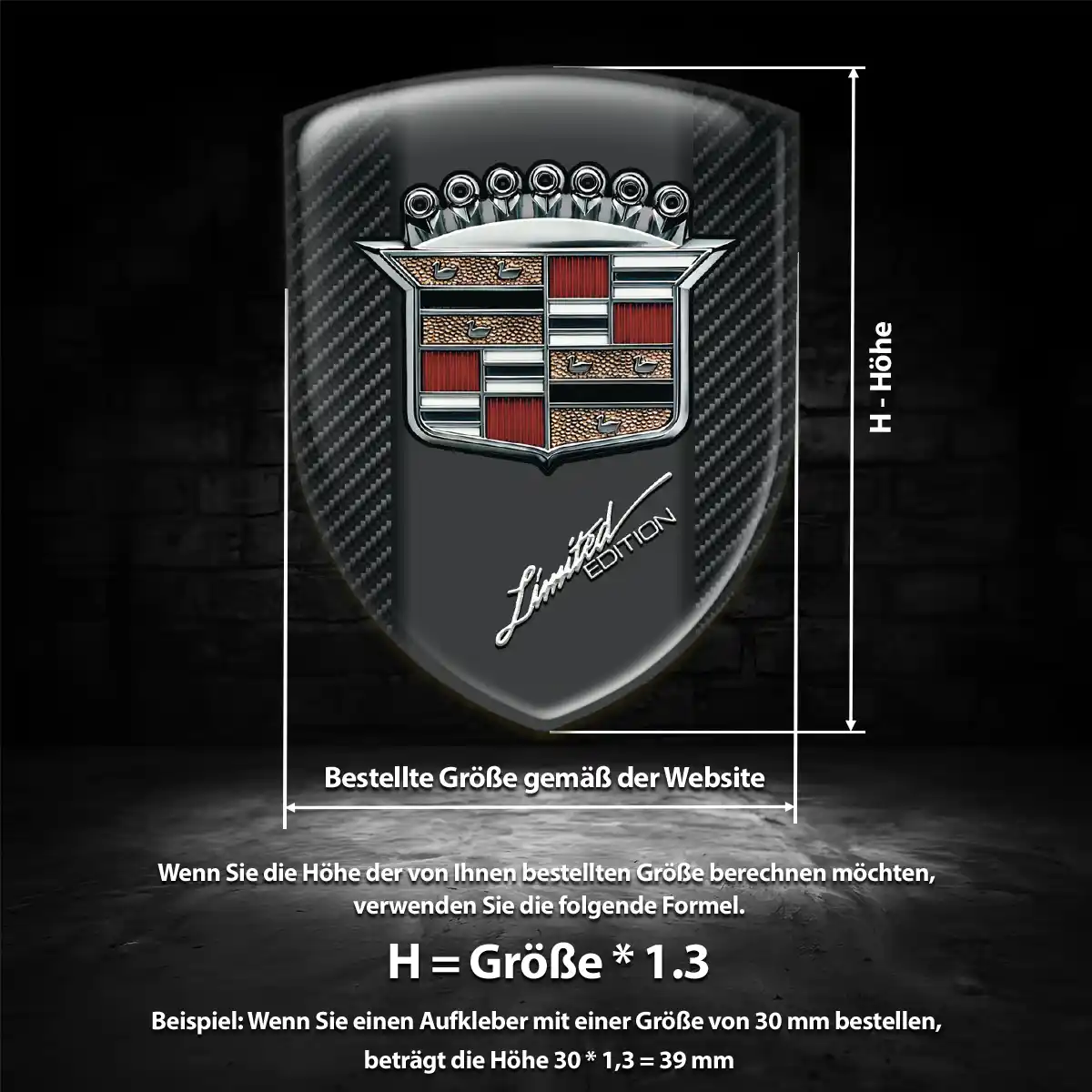 Cadillac Emblem Aufkleber Auto Markenedition