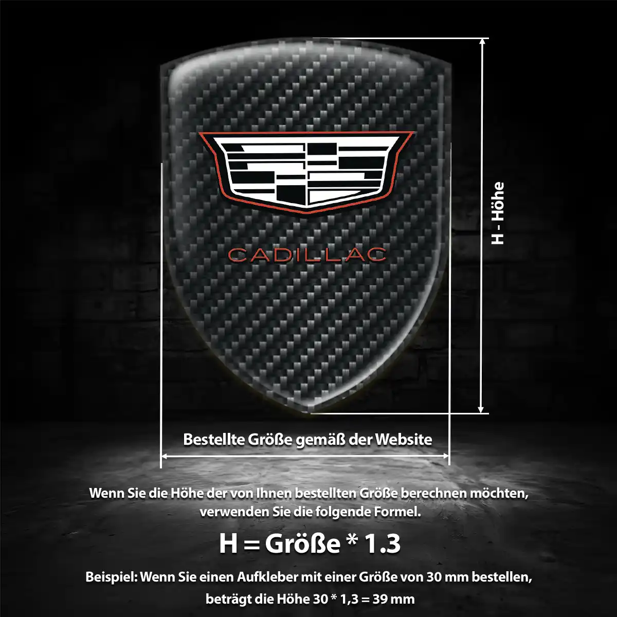 Cadillac Emblem Aufkleber Auto Spitzenqualität