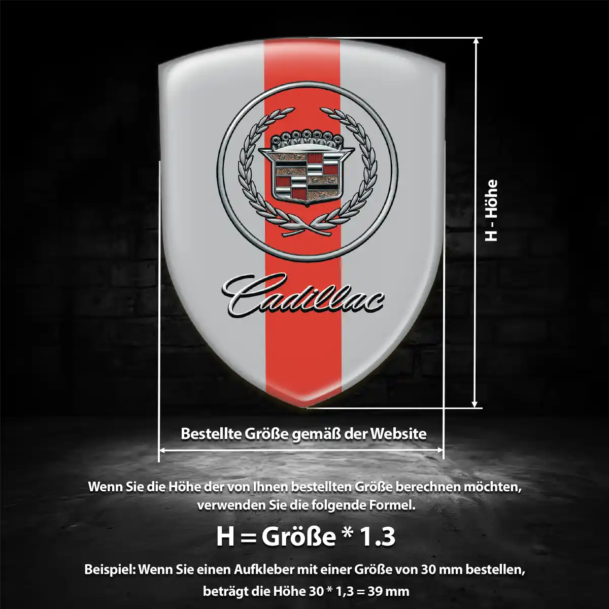 Cadillac Emblem Aufkleber Auto Stilvolles Design