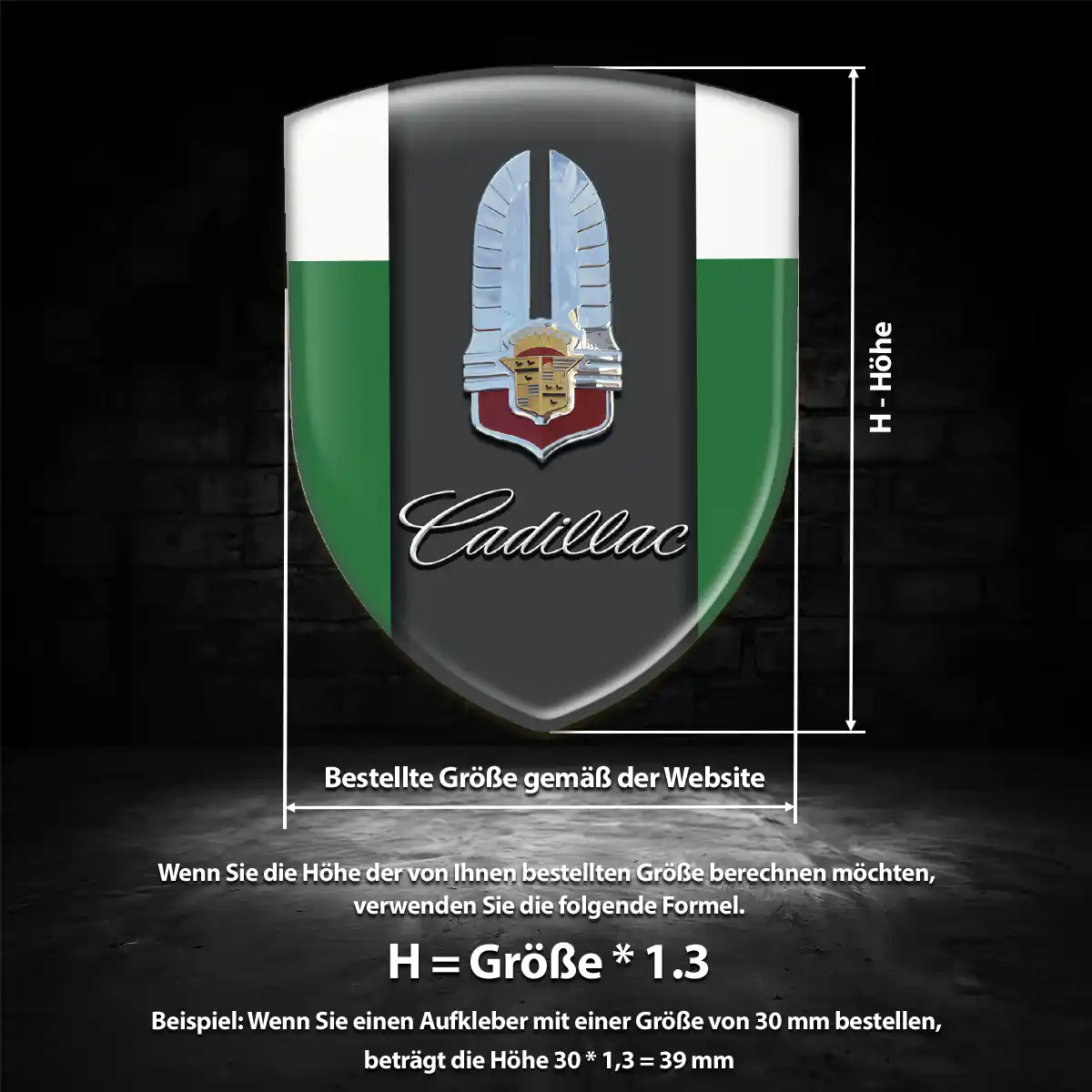 Cadillac Emblem Aufkleber Auto Verlässliche Qualität