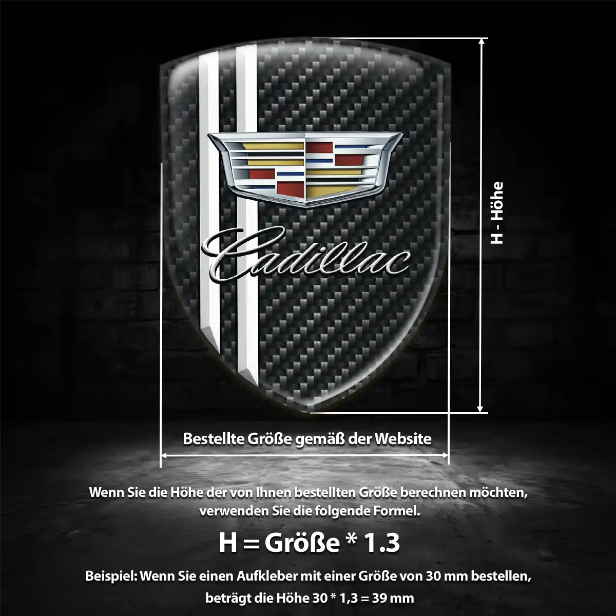 Cadillac Emblem Aufkleber Elegantes Design