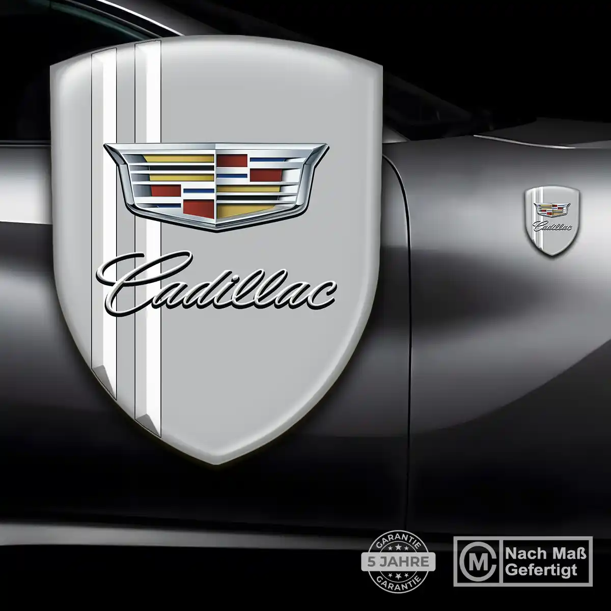 Cadillac Emblem Aufkleber Hochwertiges Harz