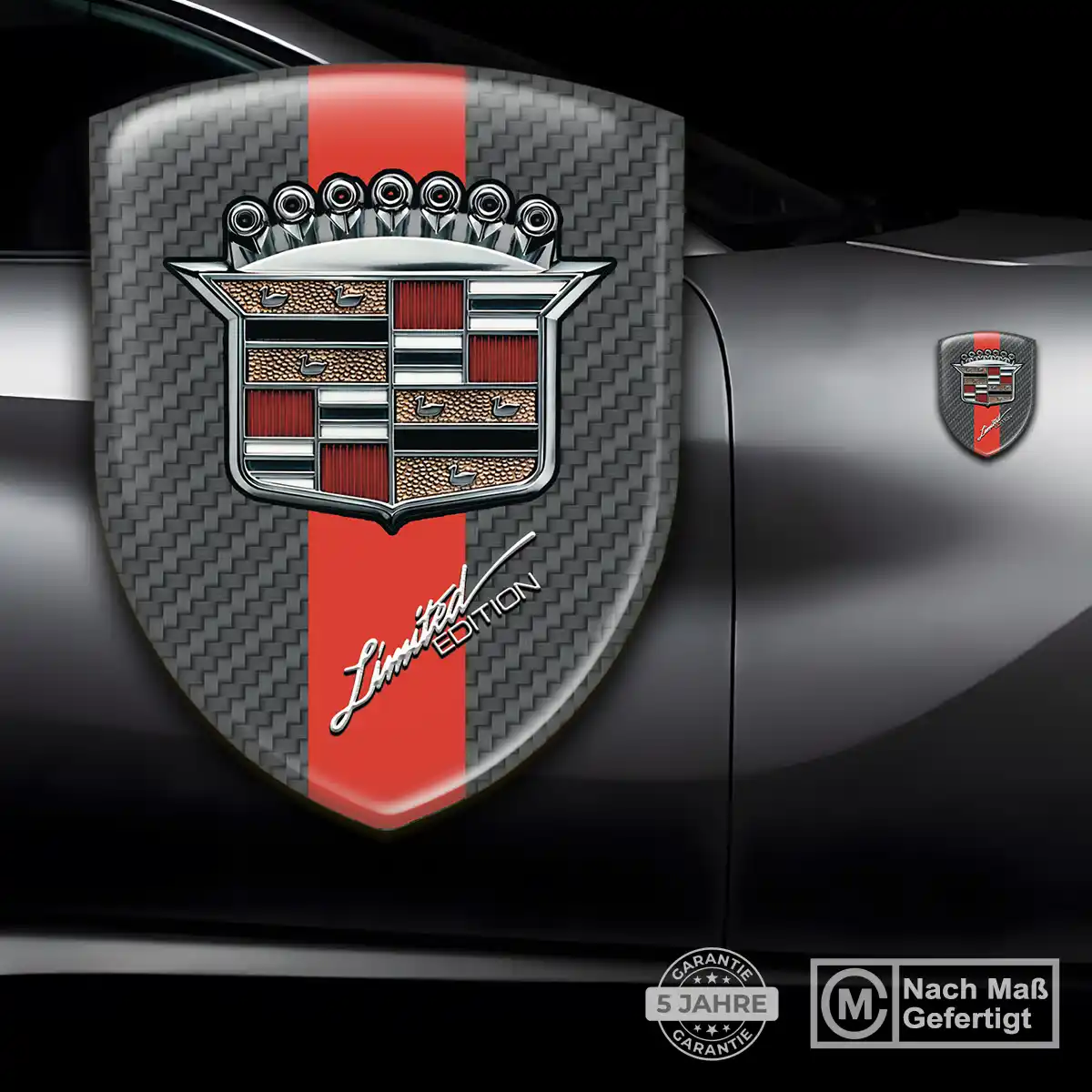 Cadillac Emblem Aufkleber Interieurdesign