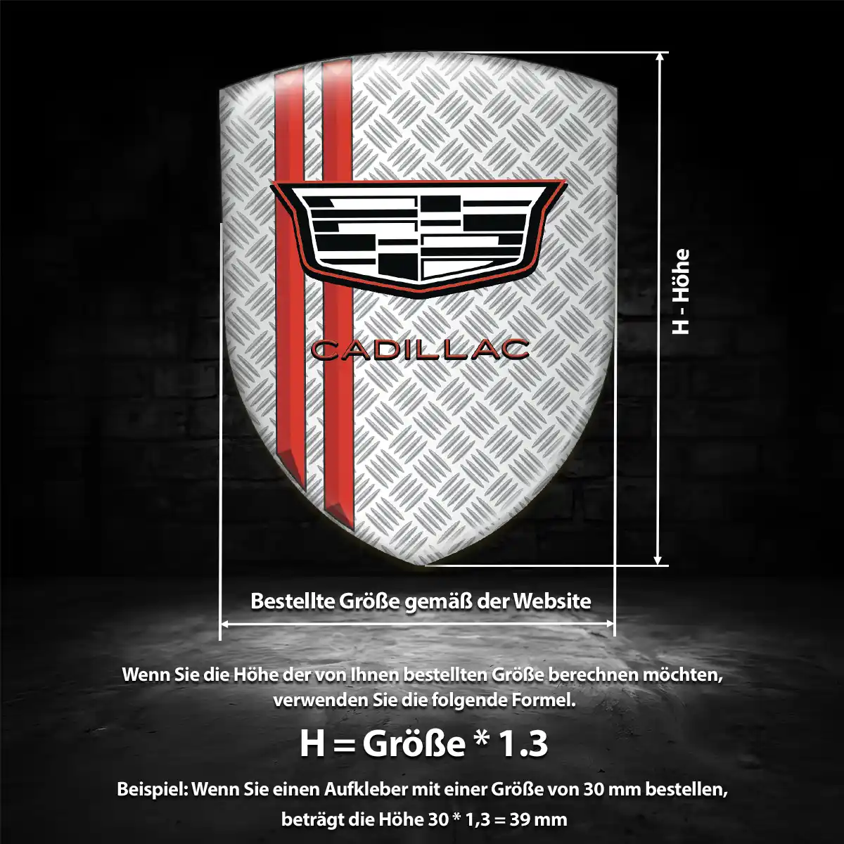 Cadillac Emblem Aufkleber Luxus-Edition