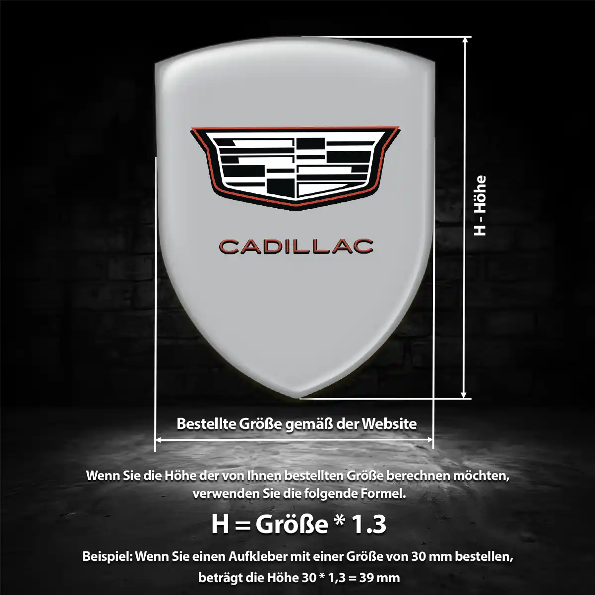 Cadillac Emblem Aufkleber Markenedition