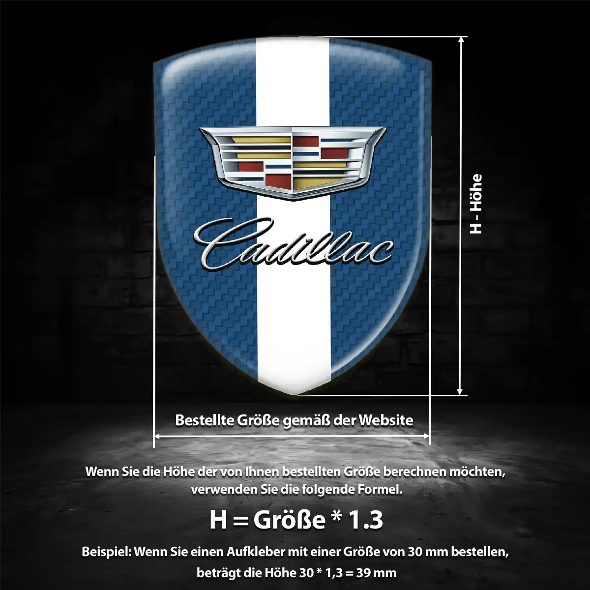 Cadillac Emblem Aufkleber Modernes Design