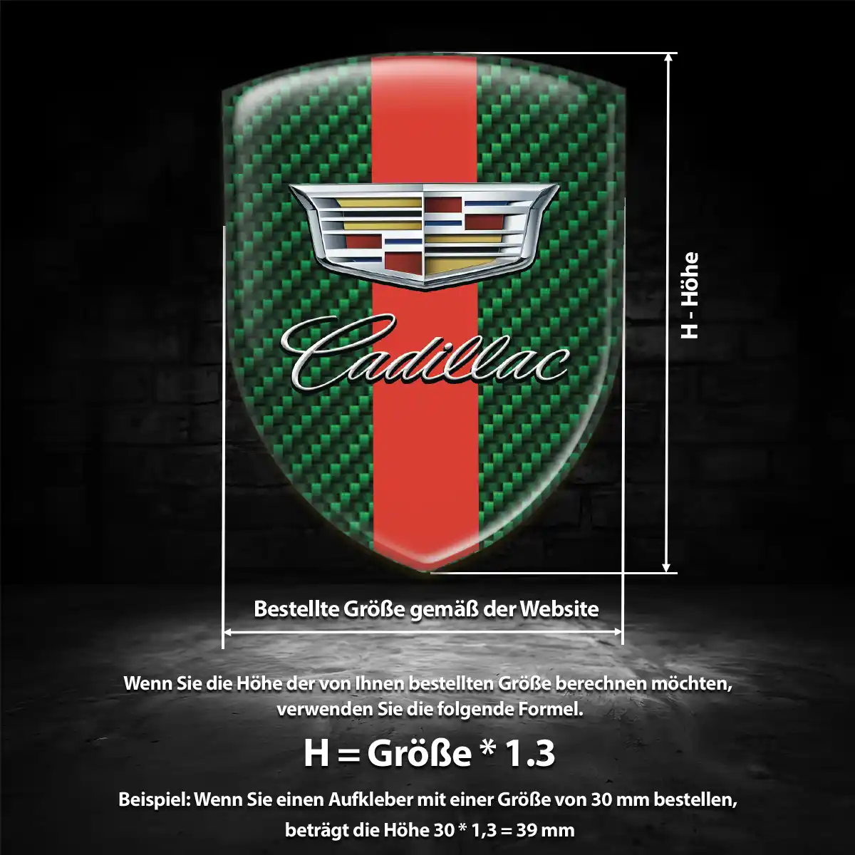Cadillac Emblem Aufkleber Stilvolles Design