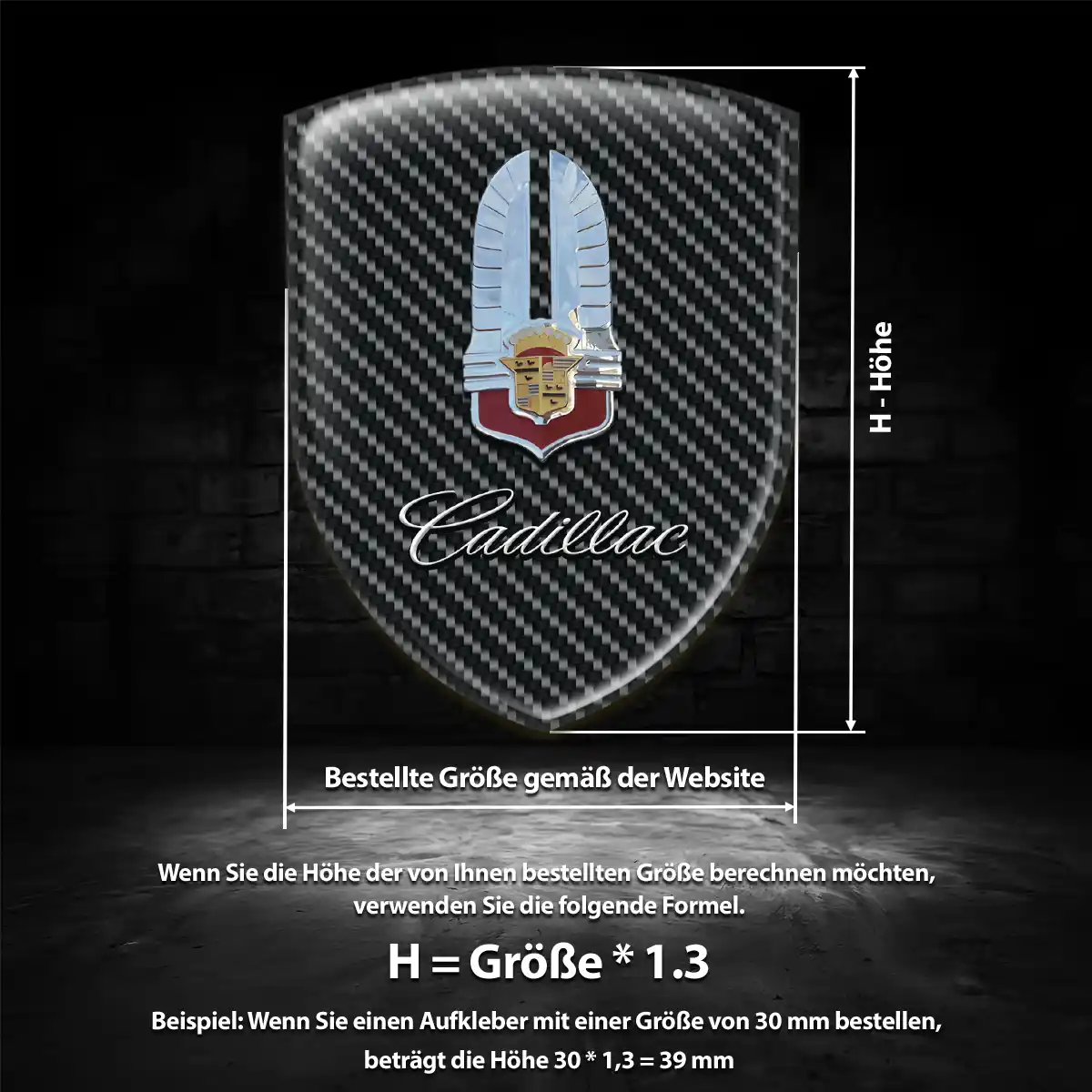 Cadillac Emblem Aufkleber Verlässliche Qualität