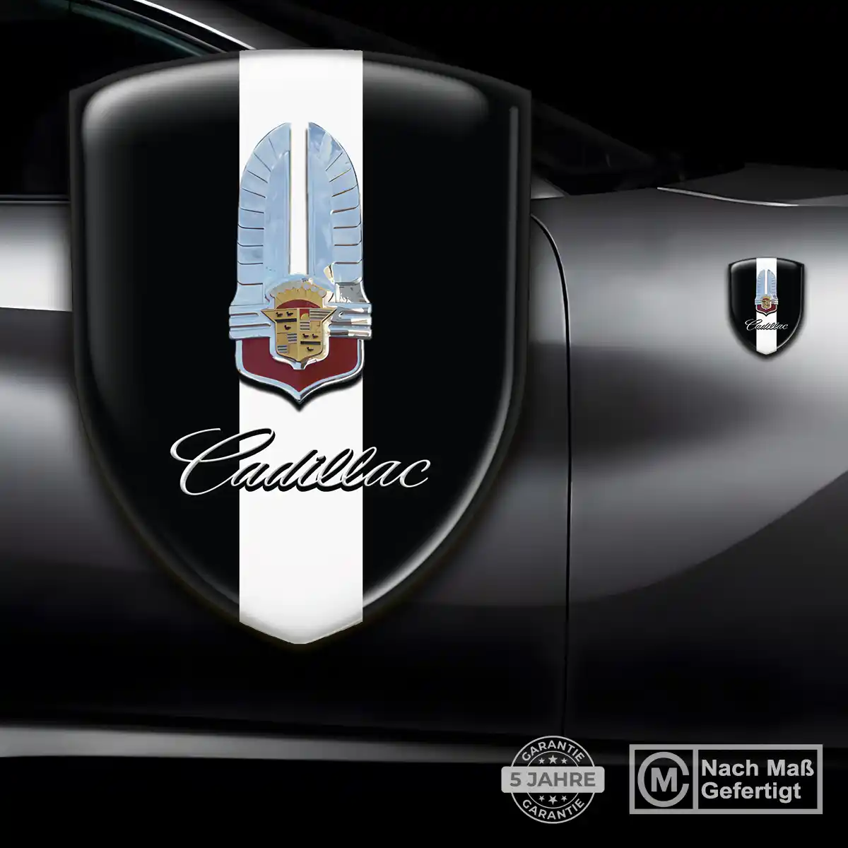 Cadillac Emblem Aufkleber Wappen Ausdrucksstarkes Design