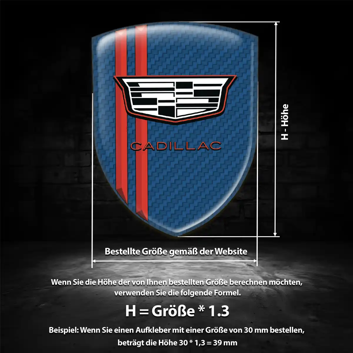 Cadillac Emblem Aufkleber Wappen Auto Elegantes Design