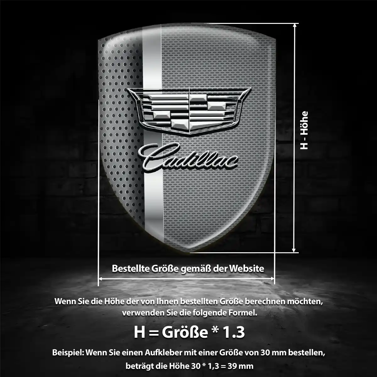 Cadillac Emblem Aufkleber Wappen Auto Exterieurdesign