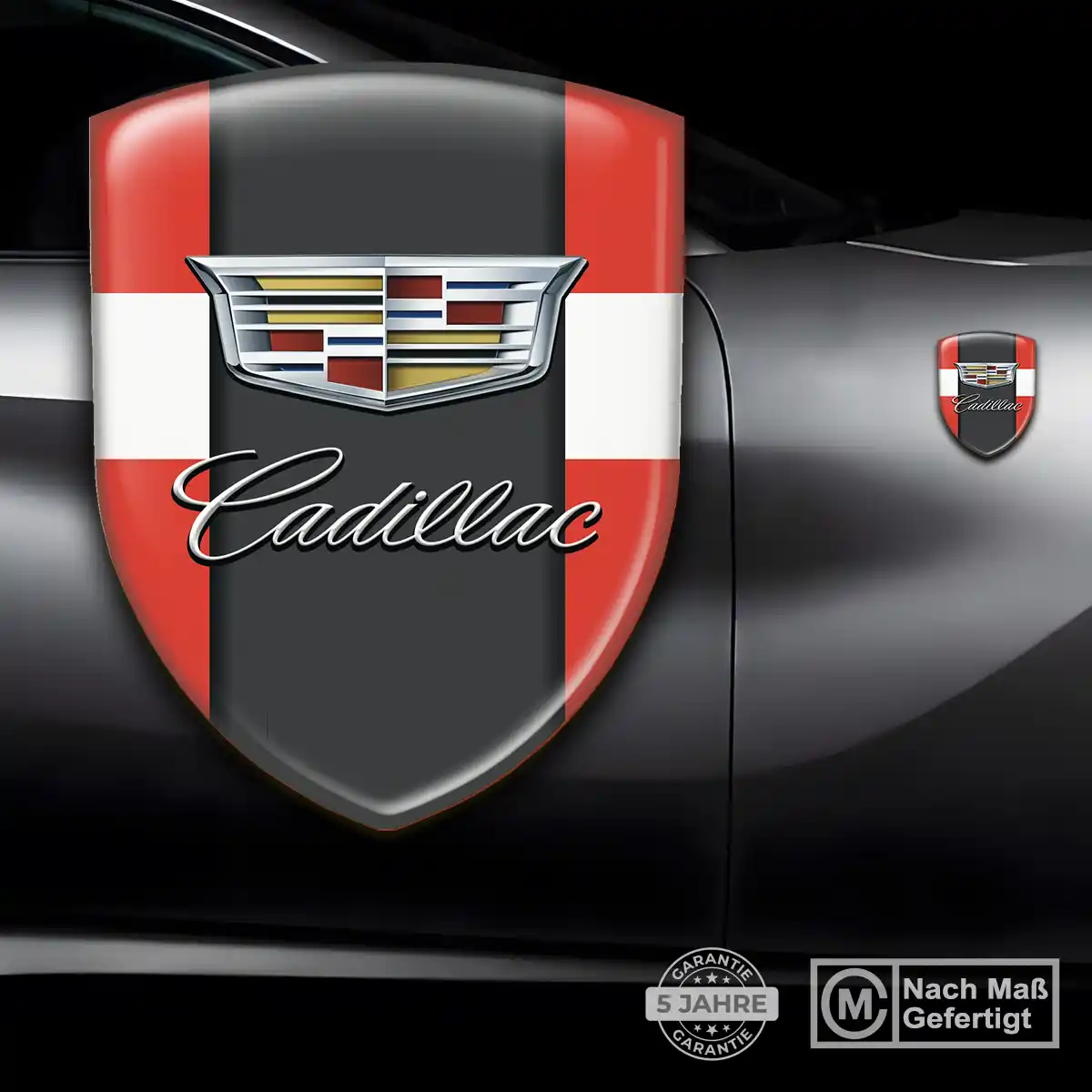 Cadillac Emblem Aufkleber Wappen Auto Höchste Qualität