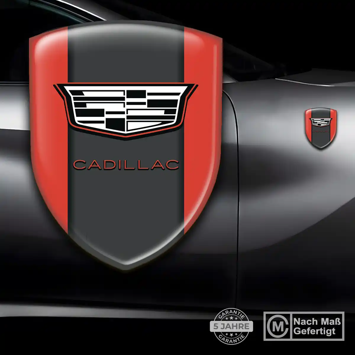 Cadillac Emblem Aufkleber Wappen Auto Hochwertiges Harz