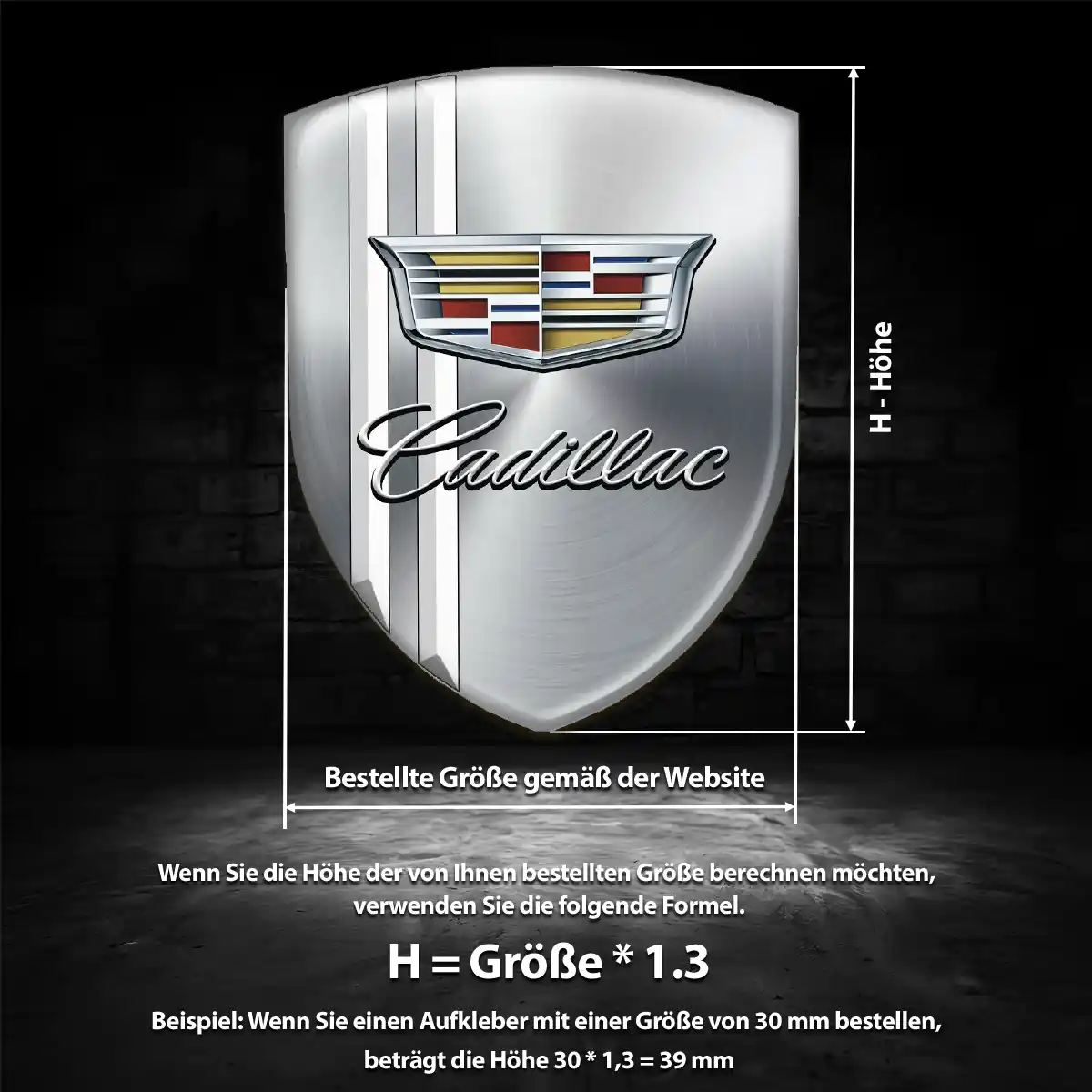 Cadillac Emblem Aufkleber Wappen Auto Hohe Qualität