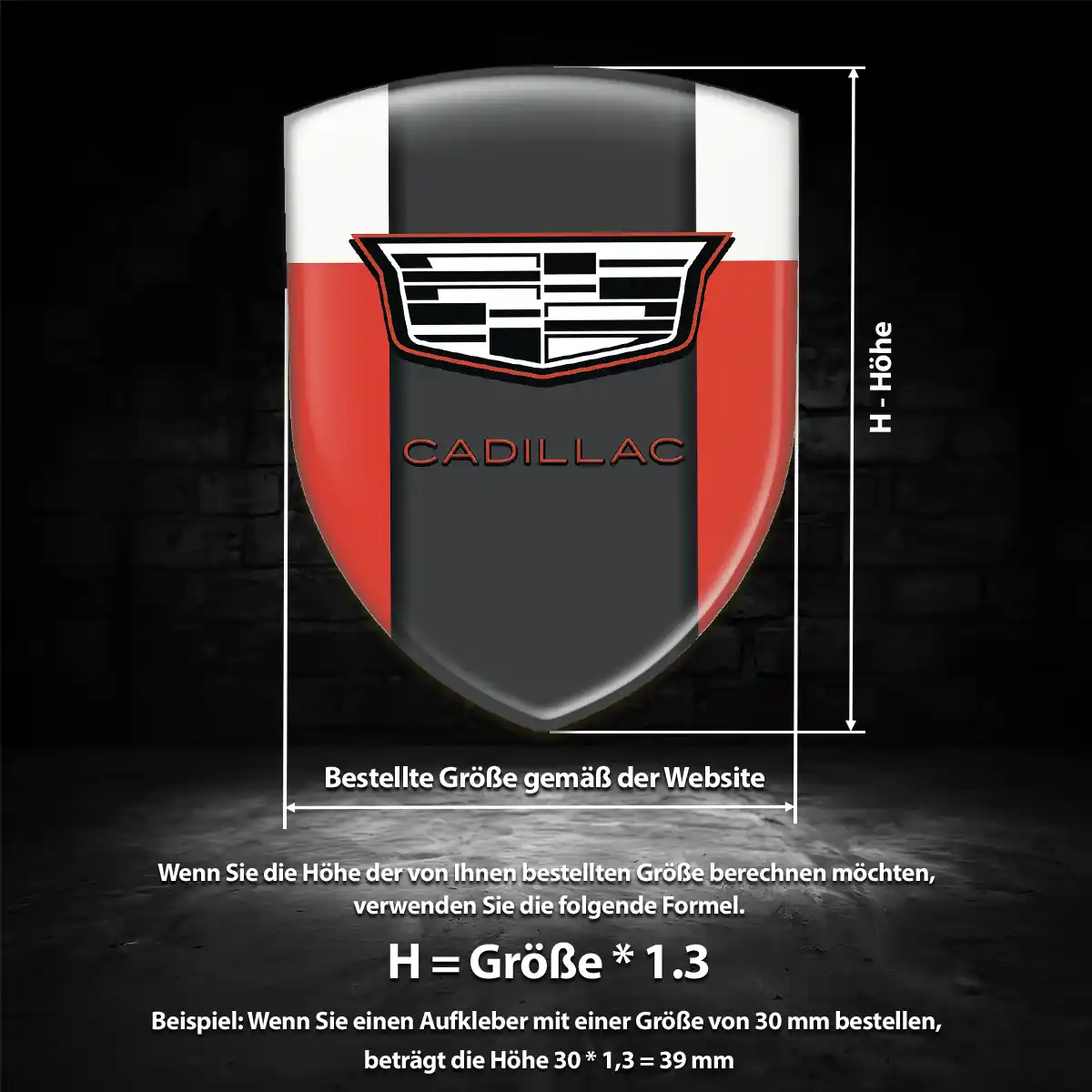 Cadillac Emblem Aufkleber Wappen Auto Modernes Design