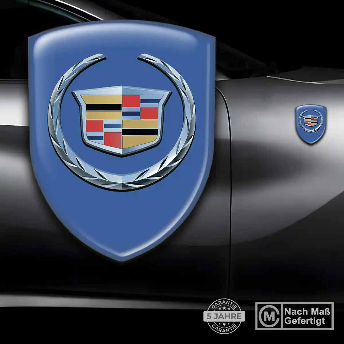 Cadillac Emblem Aufkleber Wappen Auto Premium-Edition