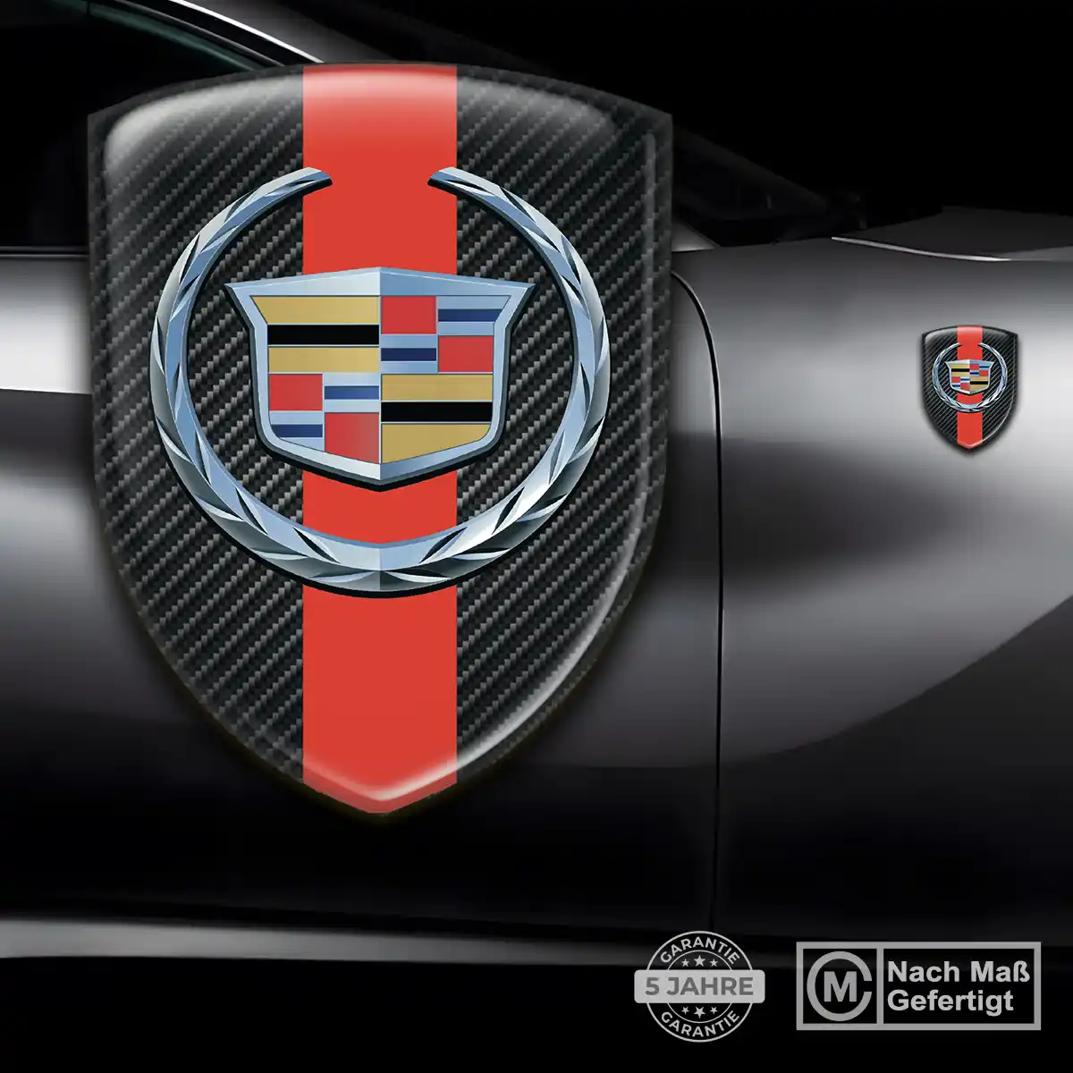 Cadillac Emblem Aufkleber Wappen Auto Stilvolles Design