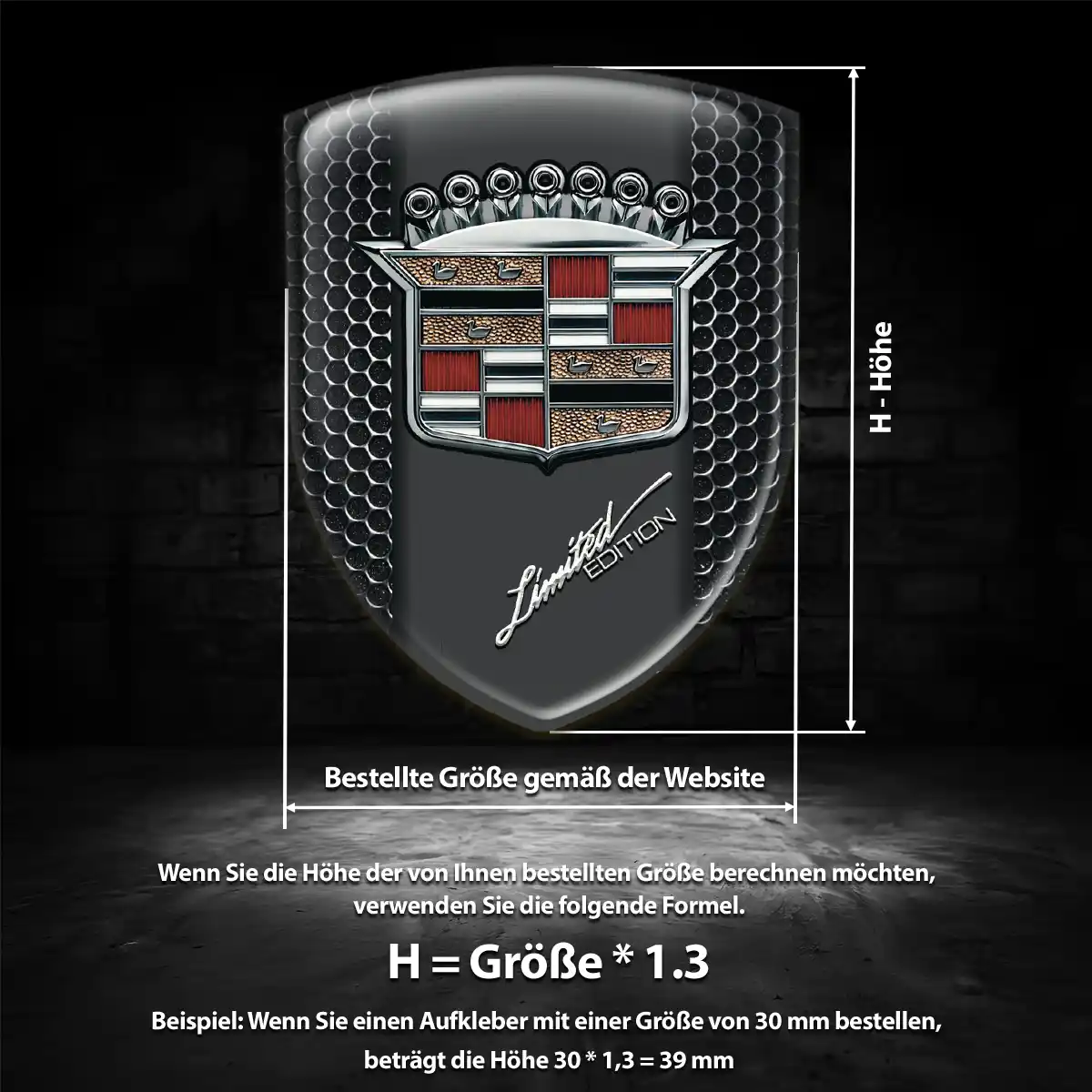 Cadillac Emblem Aufkleber Wappen Auto Verlässliche Qualität