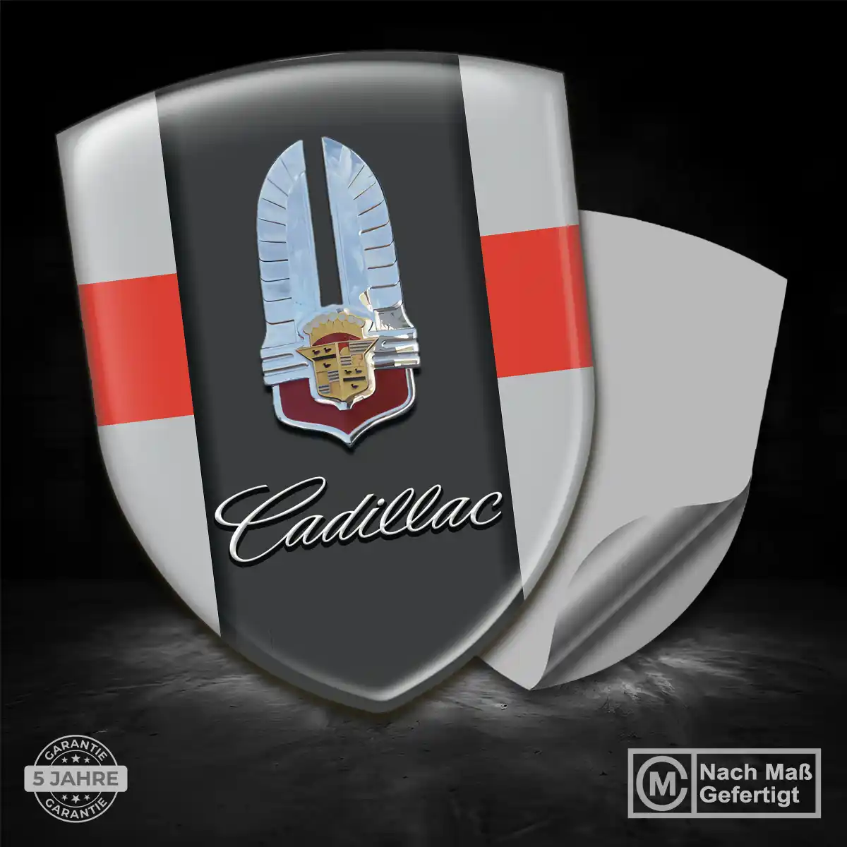 Cadillac Emblem Aufkleber Wappen Hochwertiges Harz