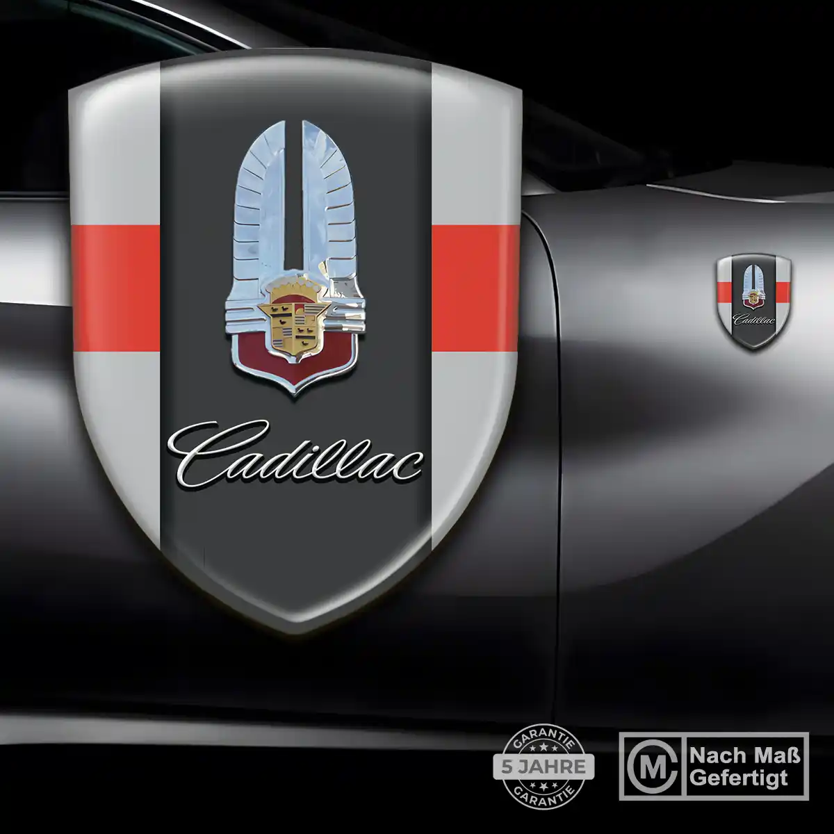 Cadillac Emblem Aufkleber Wappen Hochwertiges Harz