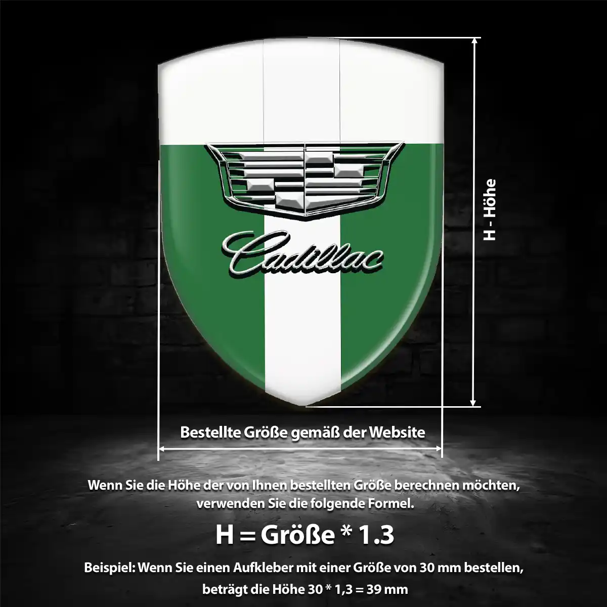Cadillac Emblem Aufkleber Wappen Modernes Design