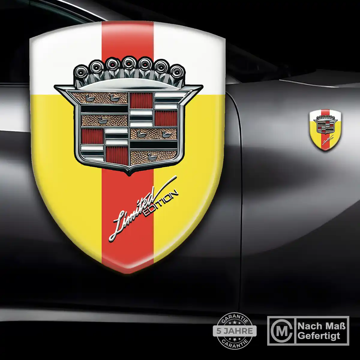 Cadillac Emblem Aufkleber Wappen Stilvolles Design