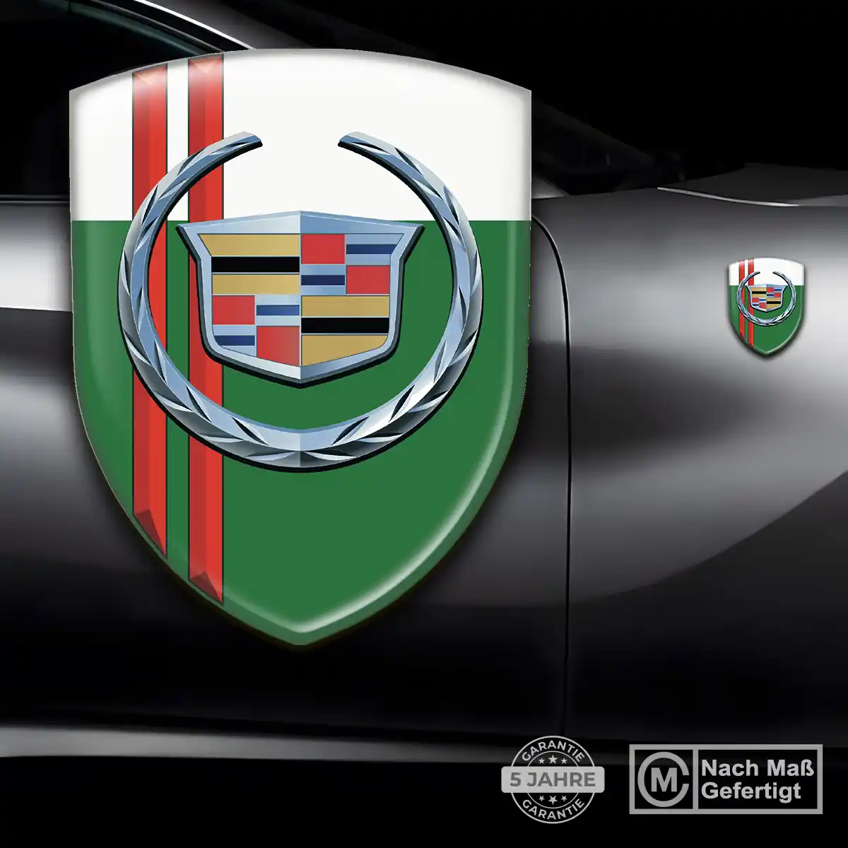 Cadillac Emblem Aufkleber Wappen Tuningfahrzeug