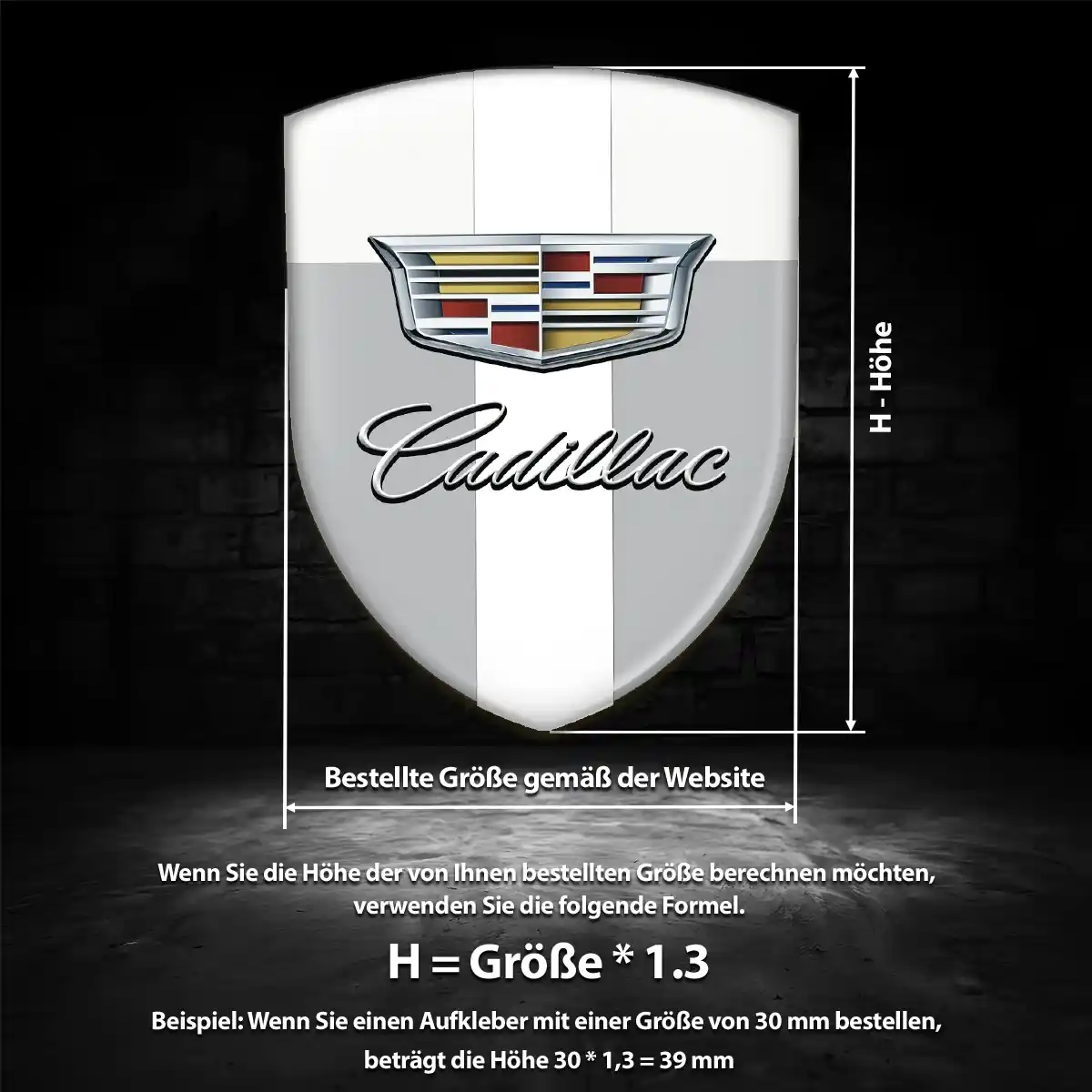 Cadillac Emblem Ausdrucksstarkes Design