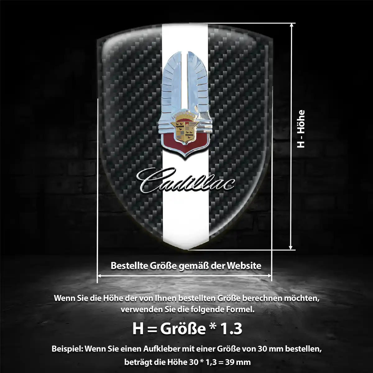Cadillac Emblem Auto Stilvolles Design