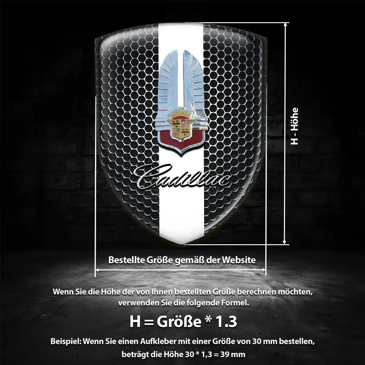 Cadillac Emblem Auto Tuningfahrzeug