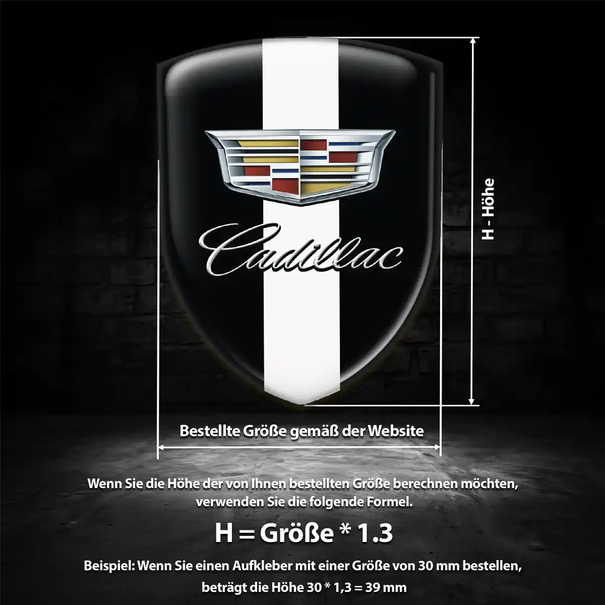 Cadillac Emblem Hochwertiges Harz