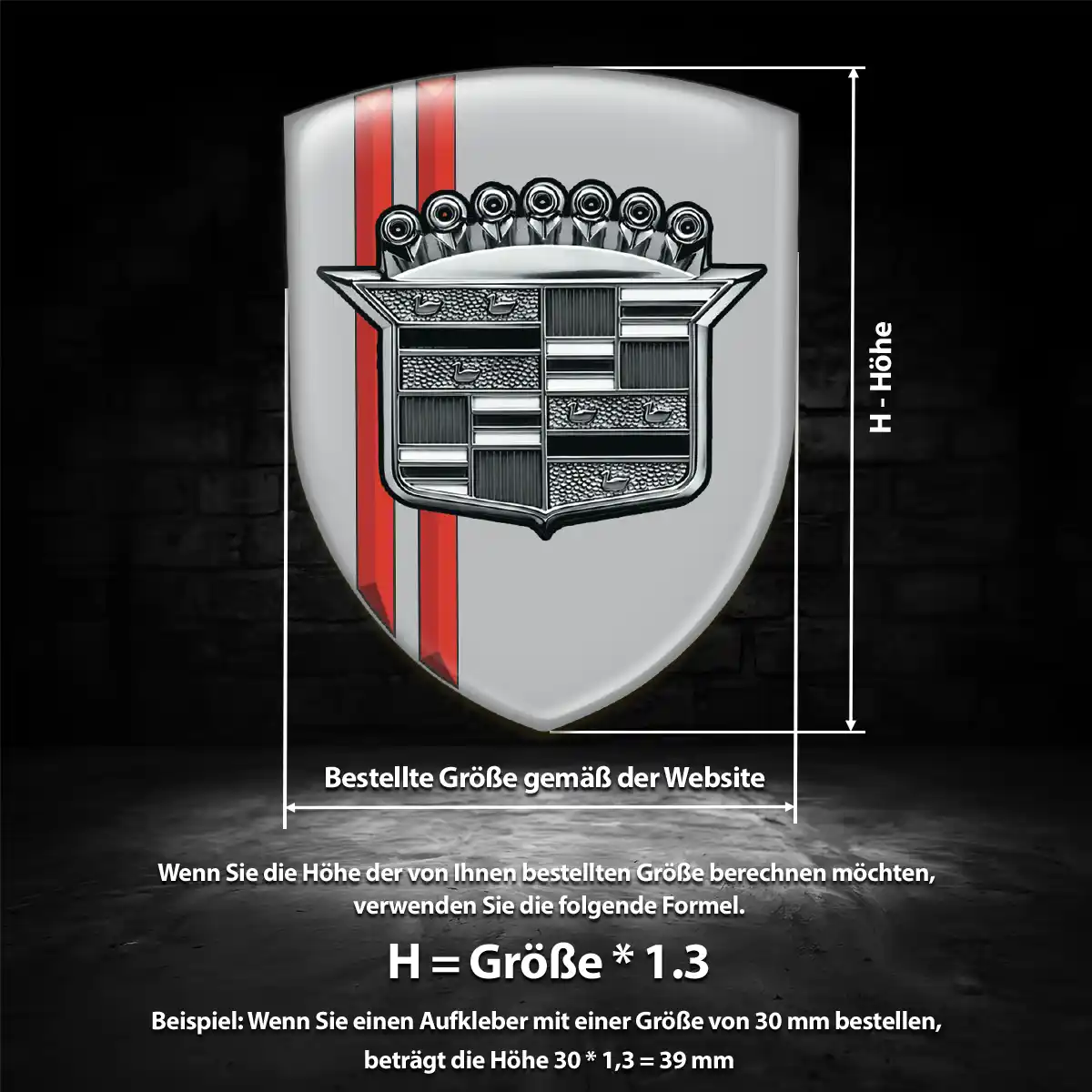 Cadillac Emblem Hohe Qualität