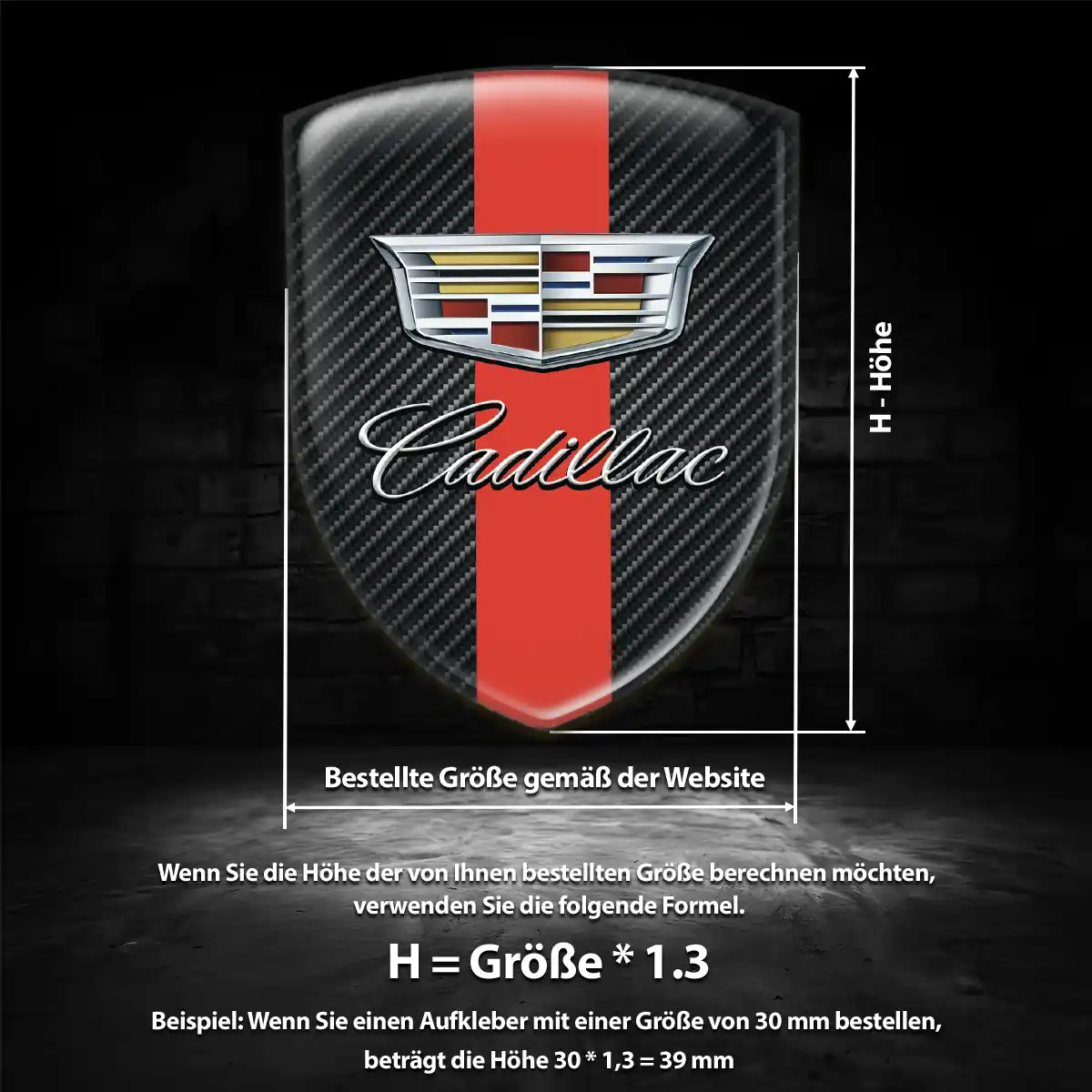 Cadillac Emblem Premiumqualität
