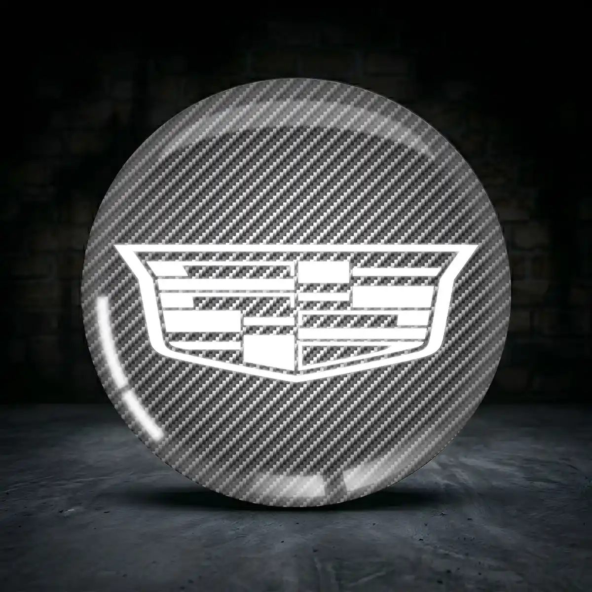 Cadillac Emblem Silikon Aufkleber Radkappen Premium-Edition