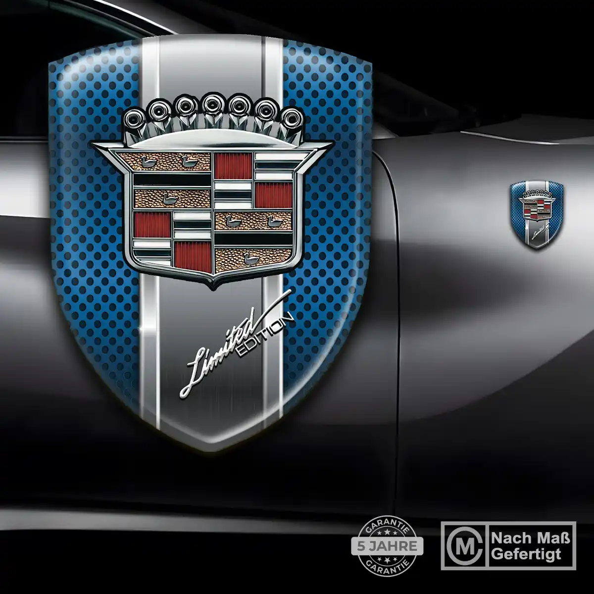 Cadillac Emblem Wappen Aufkleber Auto Überzeugende Qualität