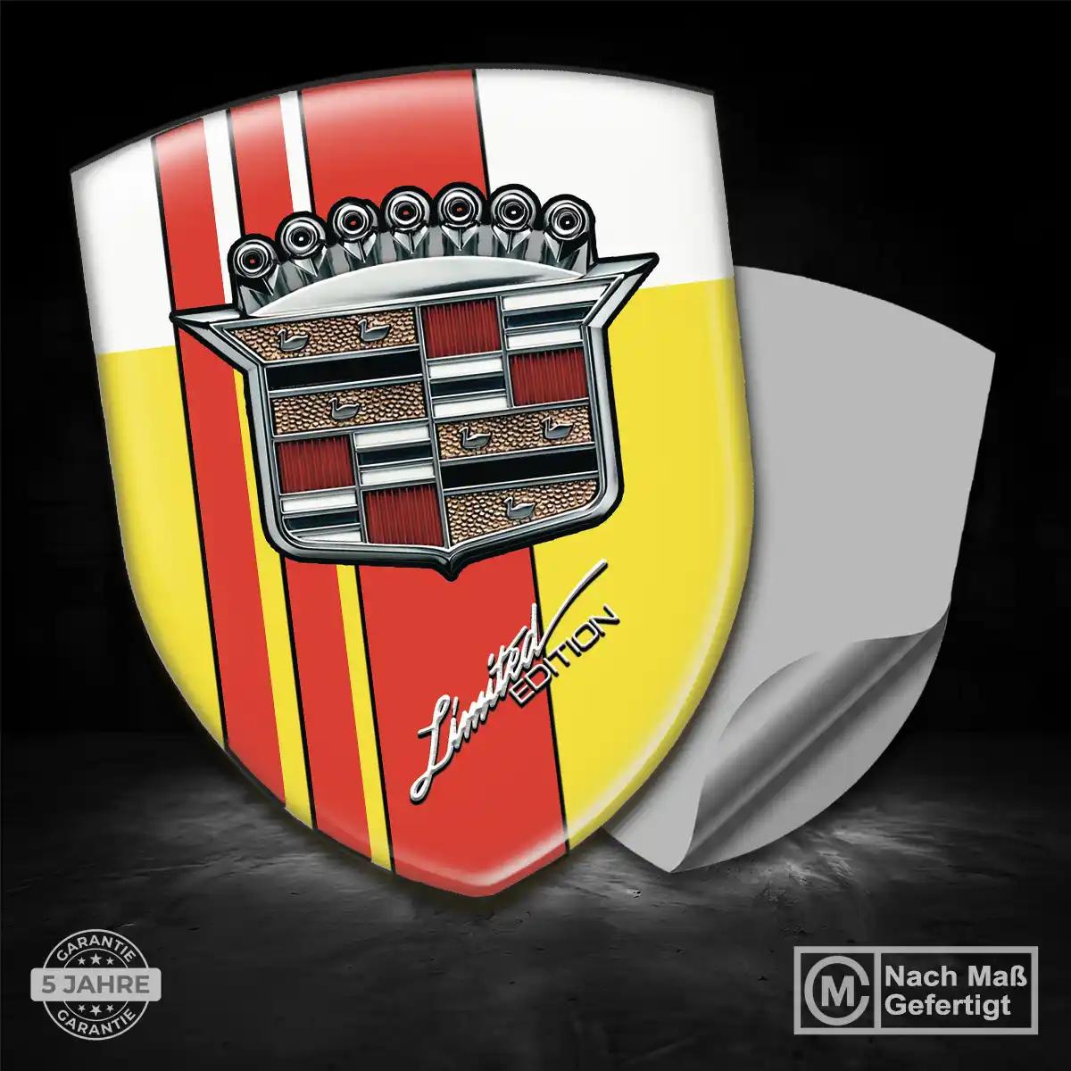 Cadillac Emblem Wappen Aufkleber Auto Edles Design