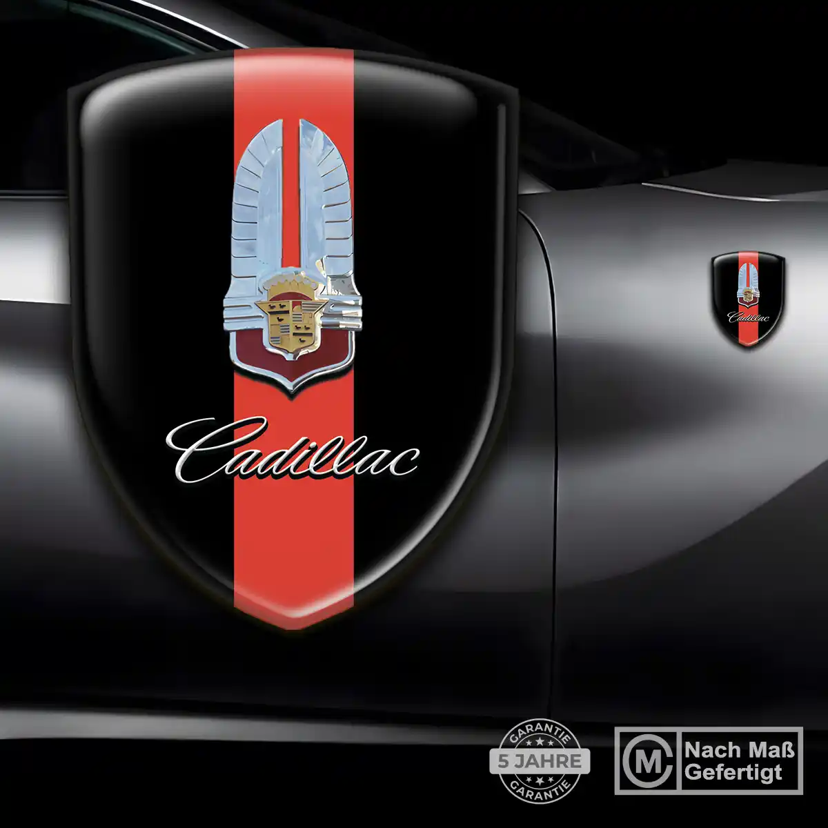 Cadillac Emblem Wappen Aufkleber Auto Erstklassige Qualität