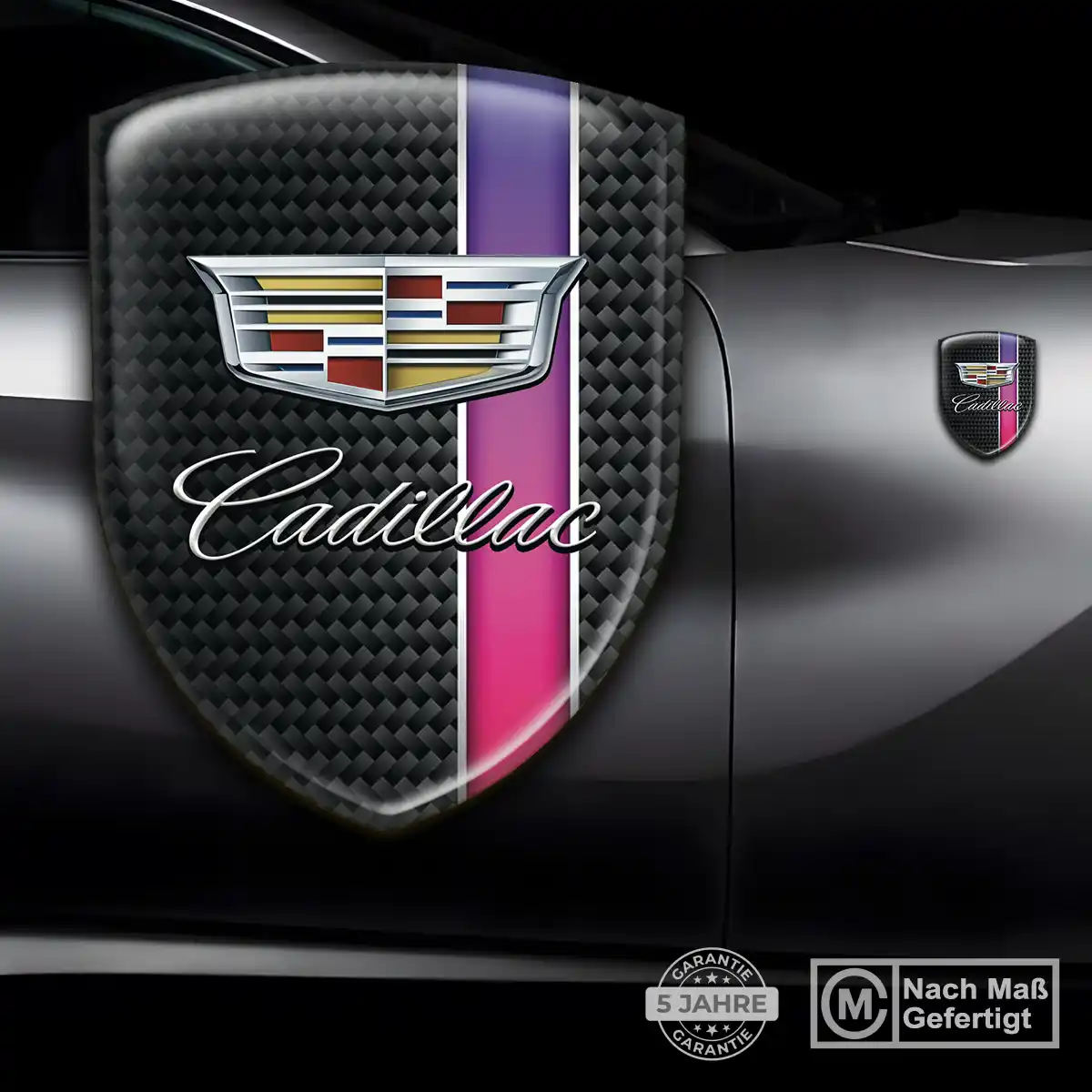Cadillac Emblem Wappen Aufkleber Auto Limitierte Auflage